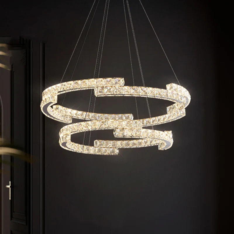 Afralia™ Crystal Chandelier: Modern Luxury Living Room Lamps for Bedroom and Dining Room