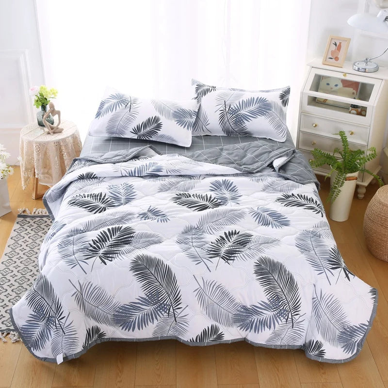 Afralia™ Summer Quilt Set - Soft & Lightweight Comforter Single Double Blanket