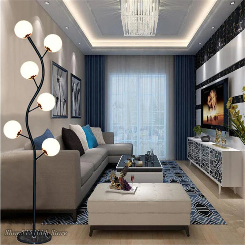Afralia™ Nordic LED Floor Lamp for Living Room Bedroom Decor