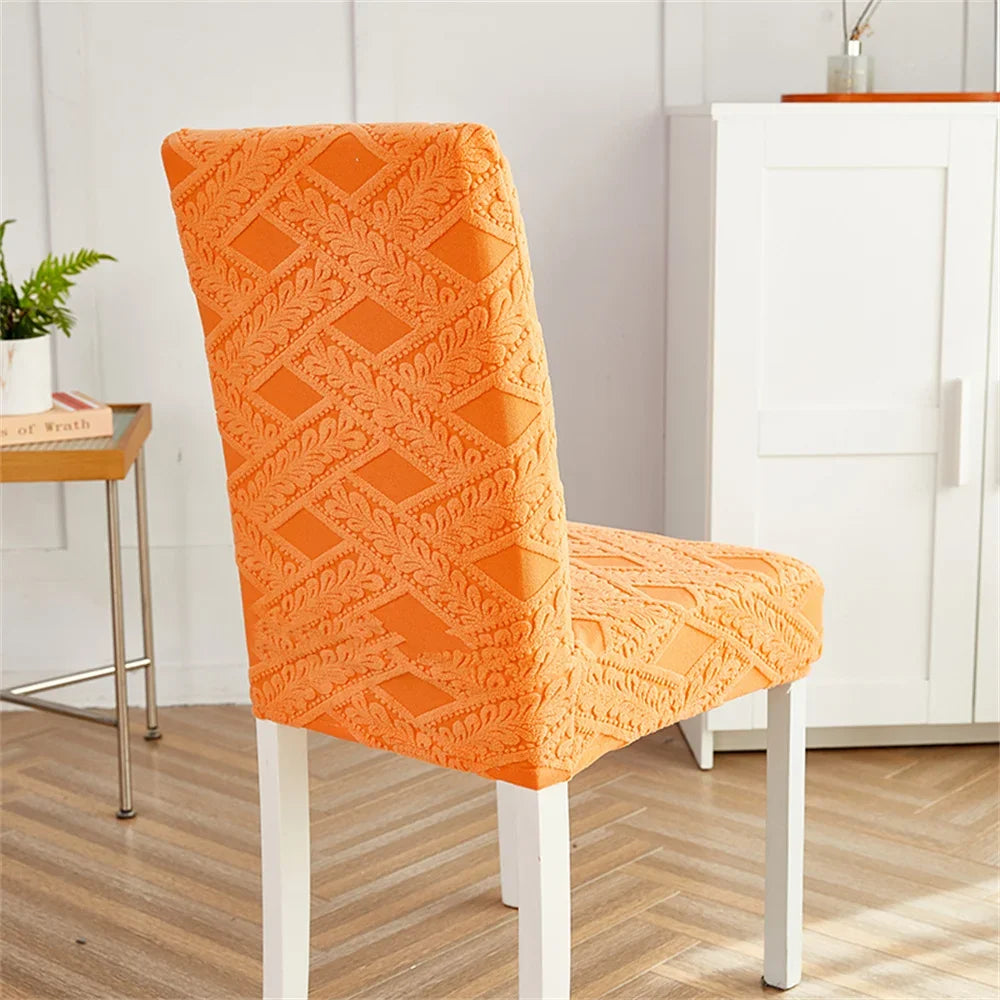 Afralia™ Velvet Jacquard Chair Cover Elastic High Armchair Accent Seat for Home & Office