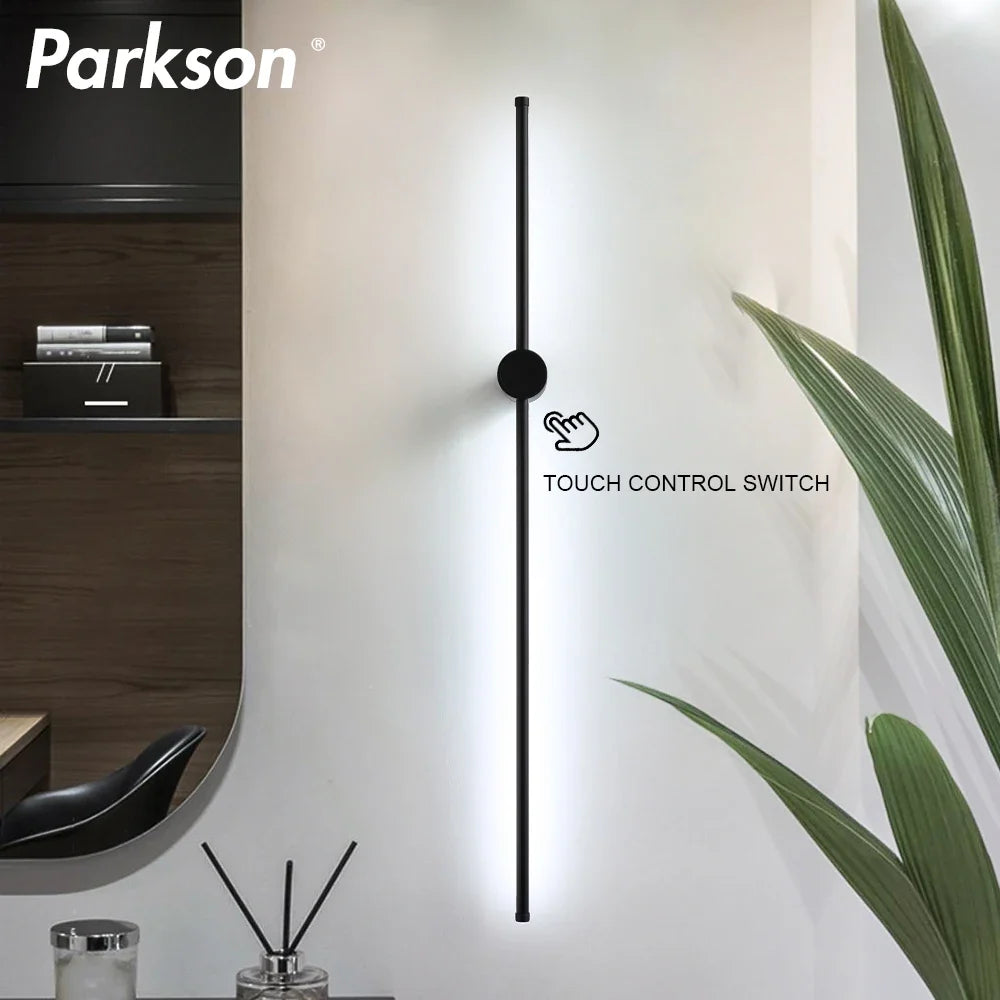 Afralia™ Modern LED Indoor Wall Lamp Touch Switch Sconce Light for Living Room Home Decor