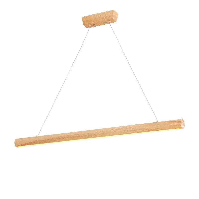 Afralia™ Round Nordic Solid Wood Bar Pendant Lamp for Indoor Lighting Fixture