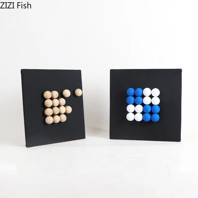 Afralia™ 3D Ball Hanging Wall Decor Ornaments Modern Living Room Background Art