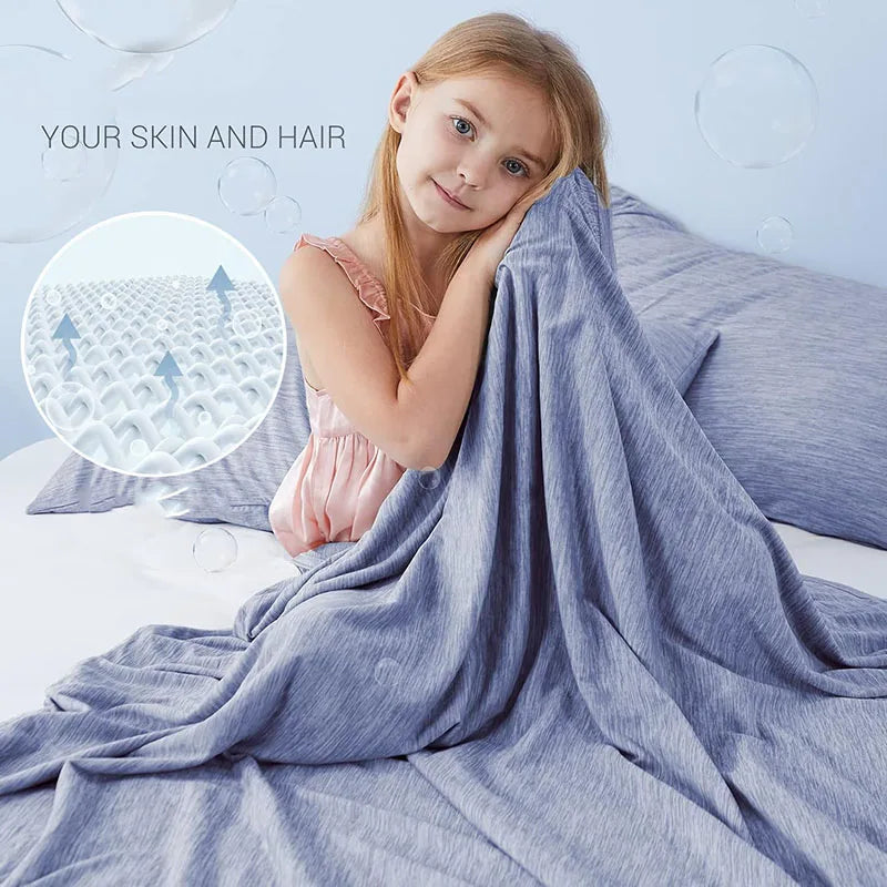 Afralia™ Summer Cool Blanket | Lightweight Solid Color Quilt for Hot Sleepers | Adults & Kids