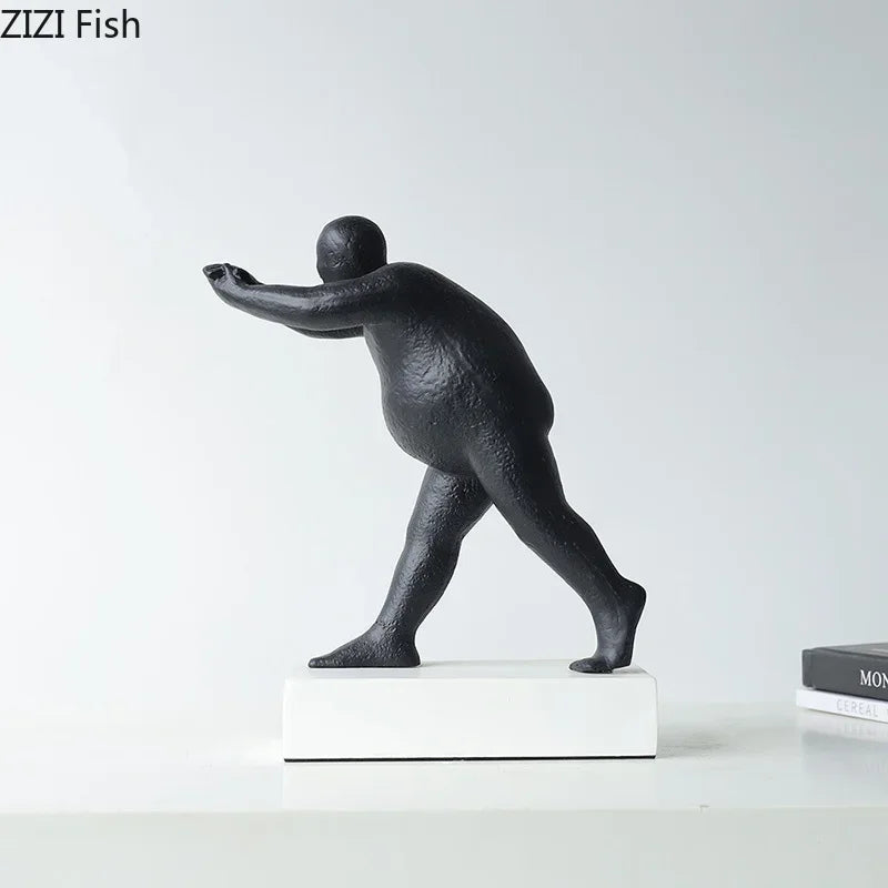 Abstract Resin Sculpture Modern Home Decor by Afralia™