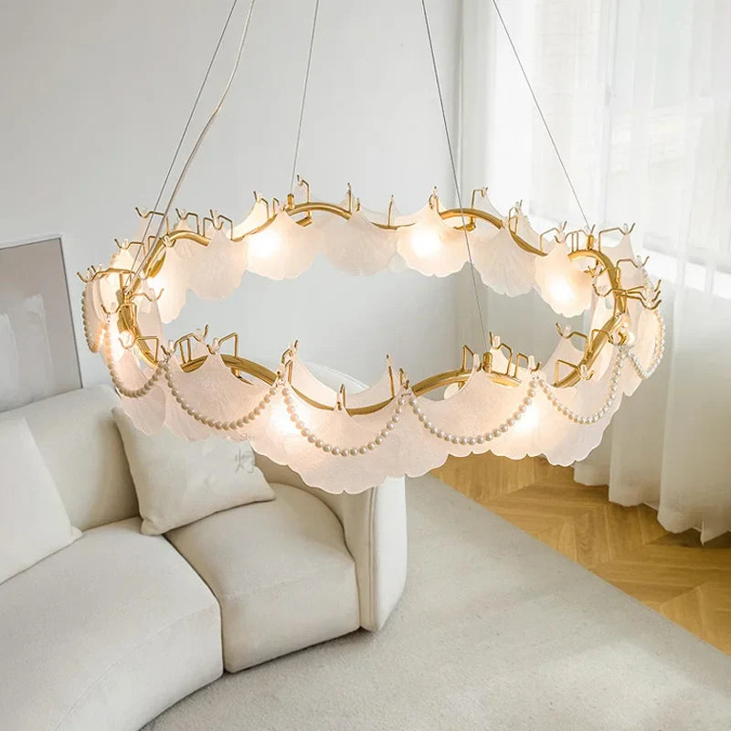 Afralia™ LED Ceiling Chandelier Light Hanging Lamp for Living Room Home Decor