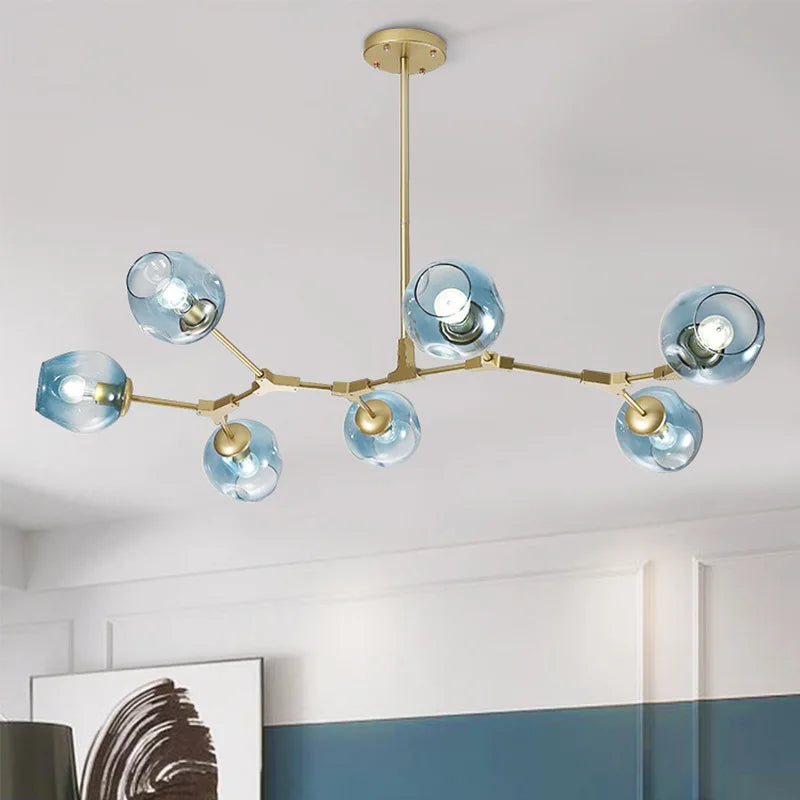 Afralia™ Modern Molecular LED Pendant Lights for Living Room, Bedroom, Kitchen - Hanging Light Fixtures