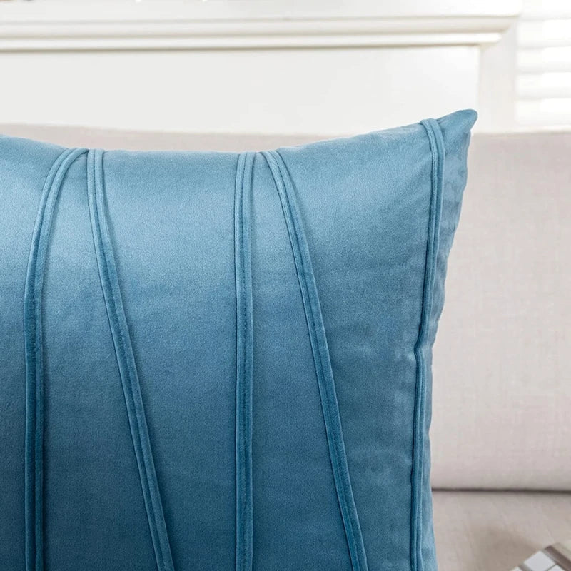 Afralia™ Velvet Throw Pillow Covers for Sofa Bed Living Room - Square Pillow Cases