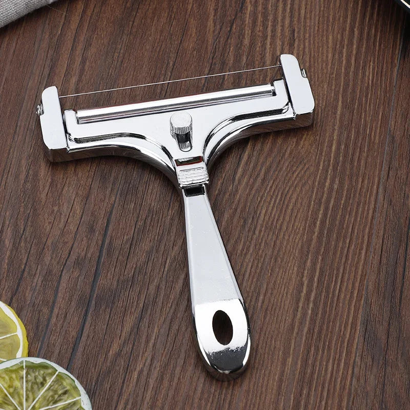 Afralia™ Aluminum Cheese Butter Slicer Kitchen Tool - Wire or Plastic Knife