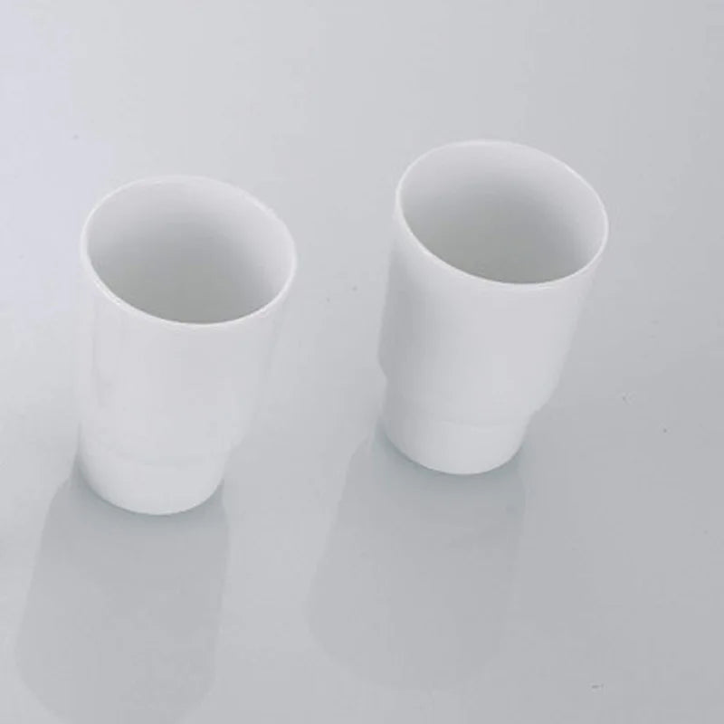 Afralia™ Ceramic Glass Tumbler Cup Sets Bathroom Accessories