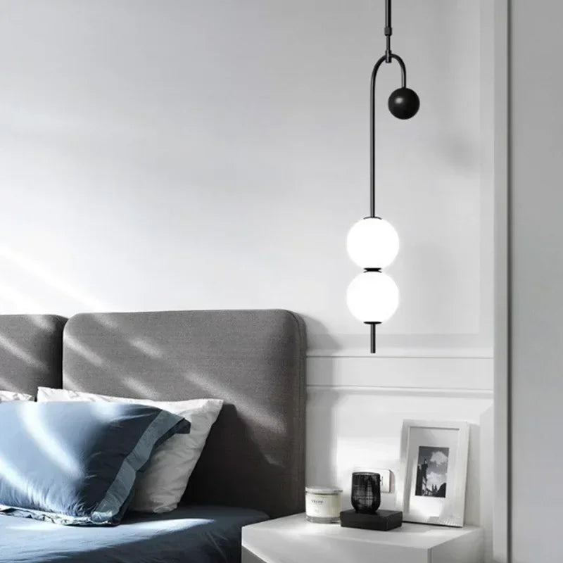 Afralia™ Minimalist Mobile Chandelier for Living Room, Bedroom, Restaurant, Shop Decor