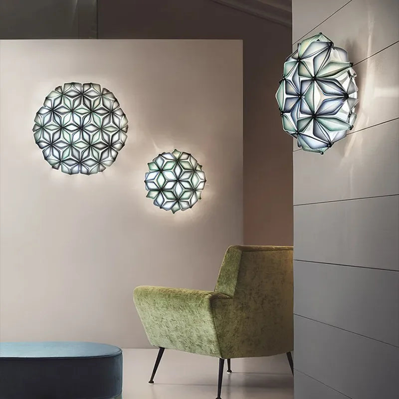 Afralia™ Geometric Italian Design Ceiling Light for Romantic Dining Room & Living Room