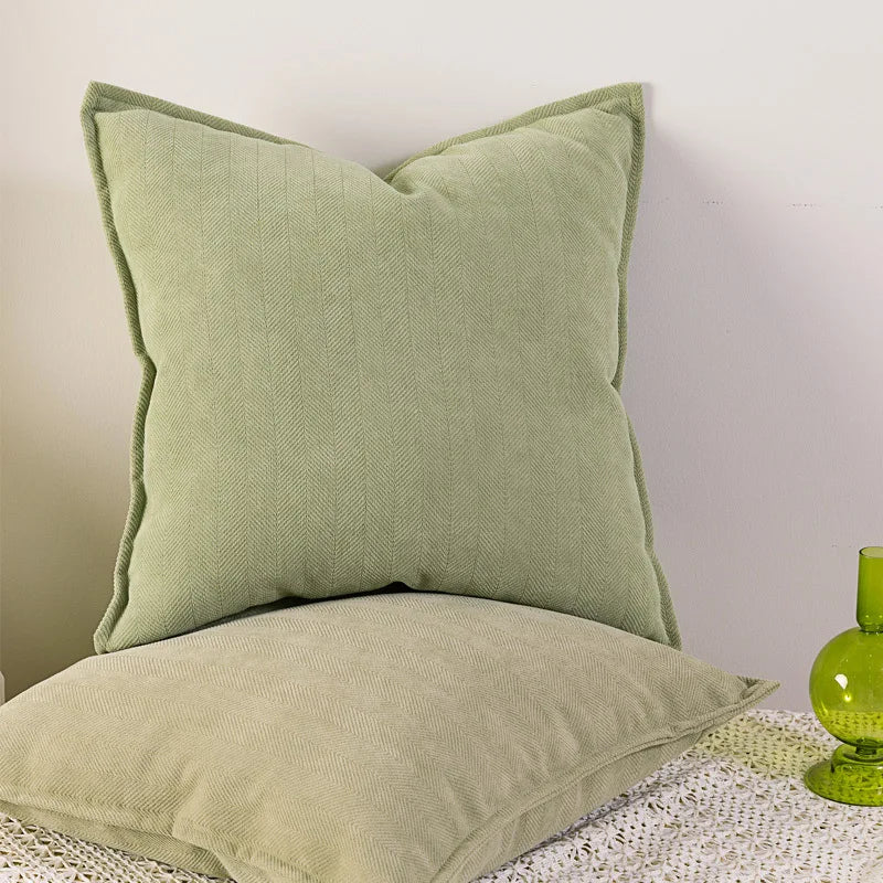 Afralia™ Chenille Cushion Cover: Minimalist Design, Pure Color, Large Size.