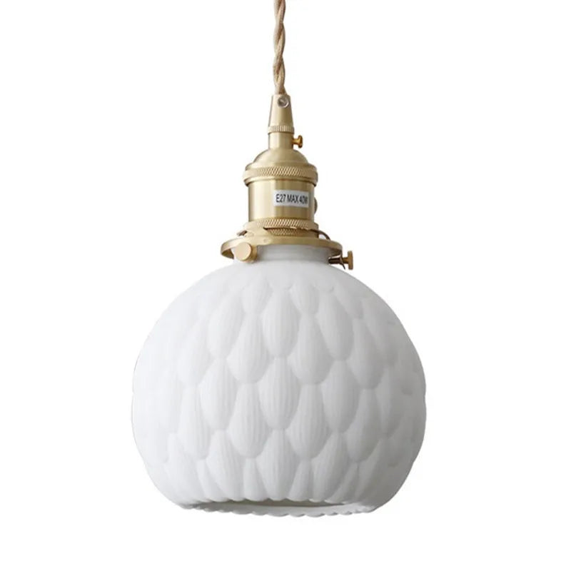 Afralia™ Ceramic LED Pendant Lights | Copper Modern Hanglamp for Home Indoor Lighting