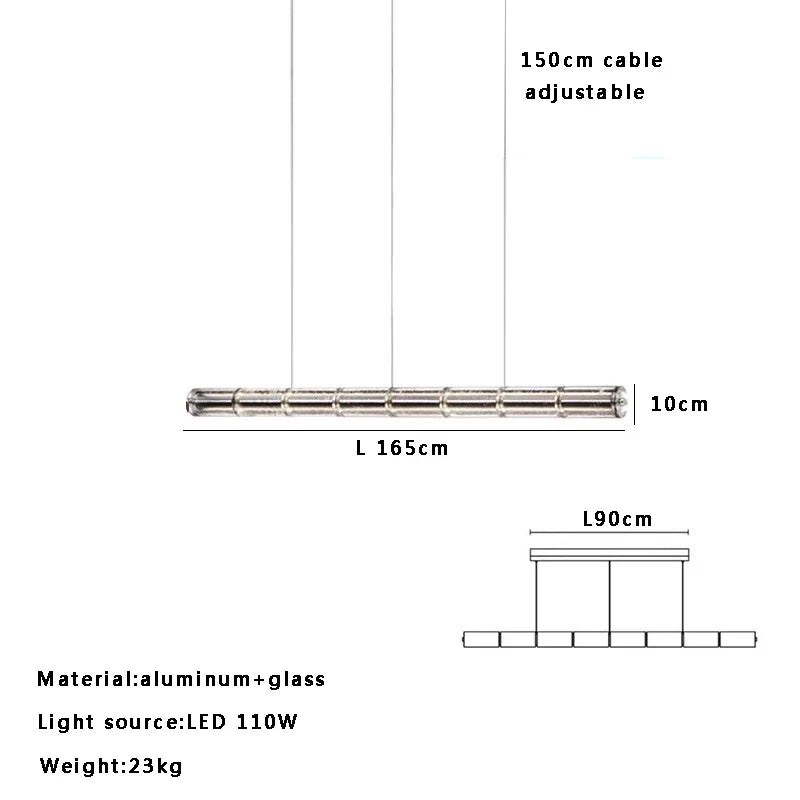 Afralia™ Glass Ceiling Pendant Light for Dining Room & Bar Decor