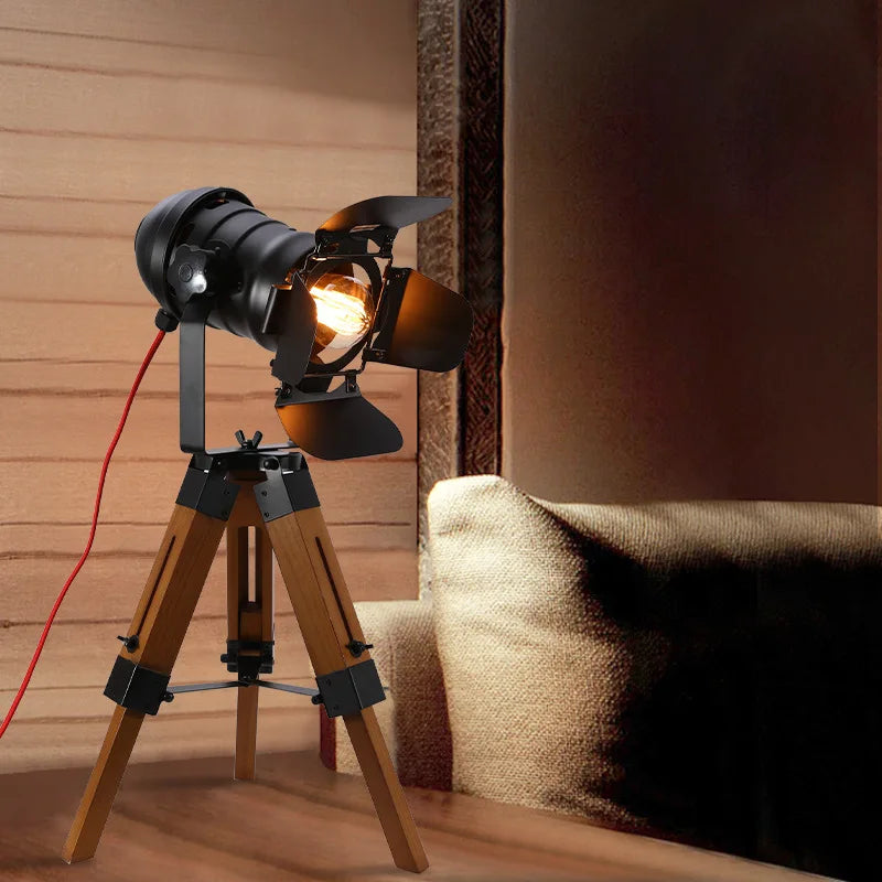 Afralia™ Retro Industrial LED Floor Lamp for Home and Bar Lighting