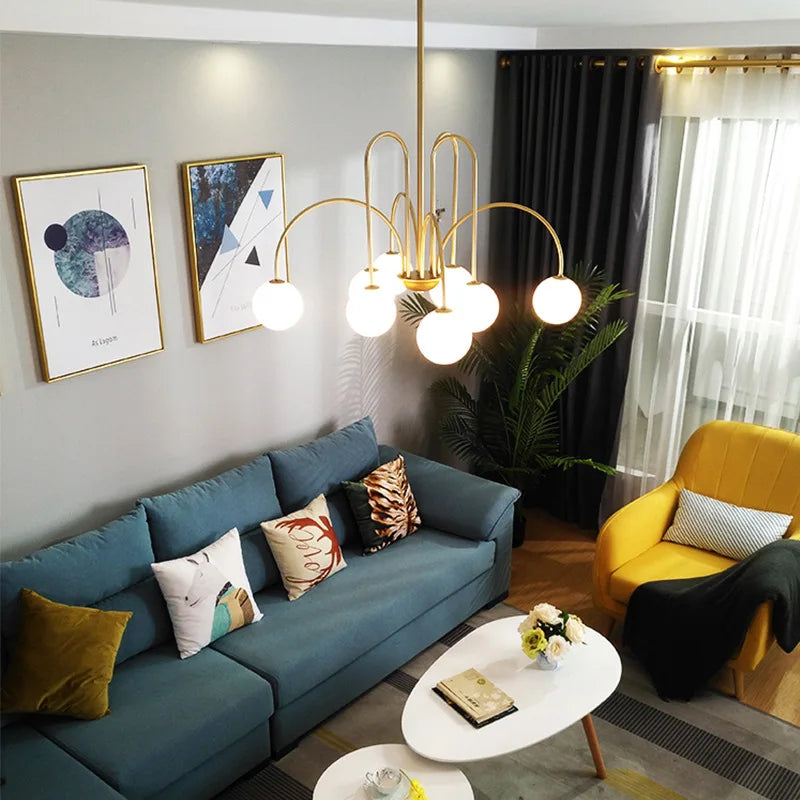 Afralia™ LED Pendant Chandelier for Living Room Bedroom Decor