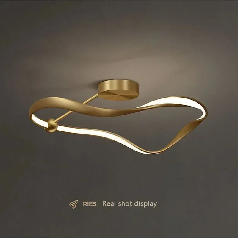 Afralia™ Nordic Luxury LED Ceiling Chandelier for Home Decor Lighting