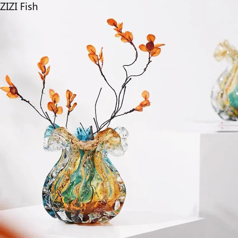 Afralia™ Bubble Glass Vase: Hydroponics Table Decor, Flower Arrangement, Aesthetic Room Accent