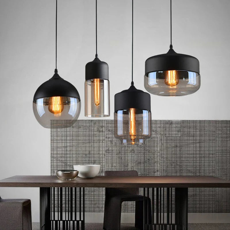 Afralia™ Modern Glass LED Chandelier Pendant Light for Living Room Kitchen Island Bedroom