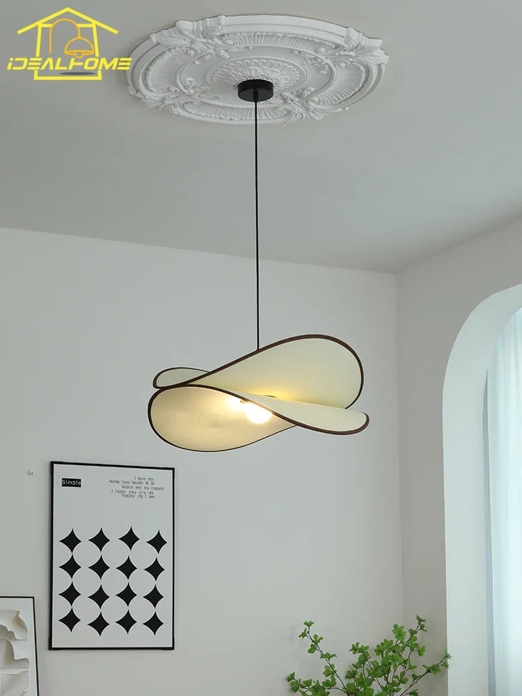 Afralia™ Medieval Vintage Pendant Lights LED E27 Fabric Art Decorative Hanging Lamp