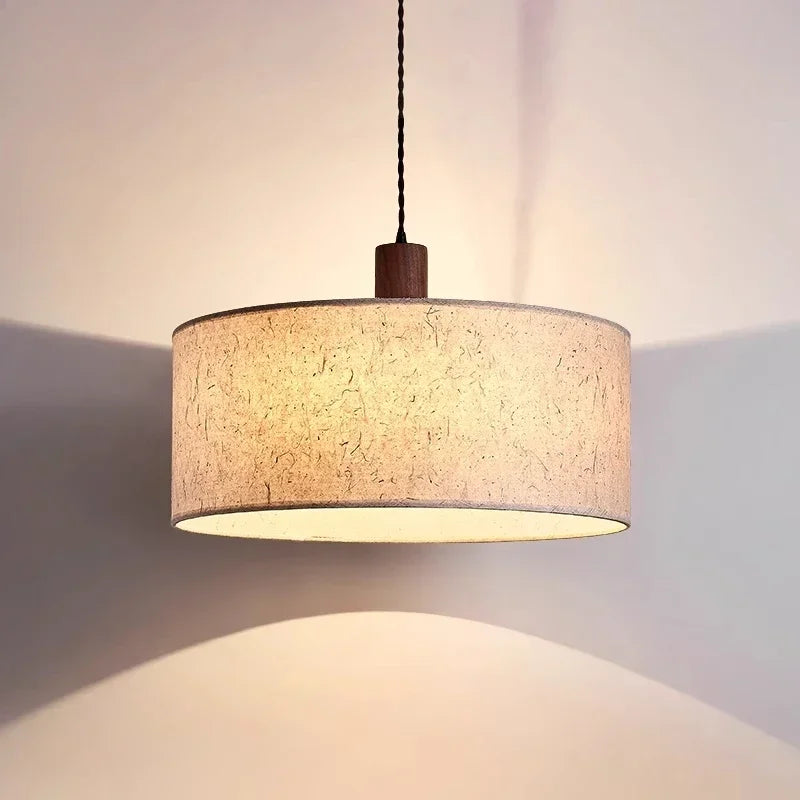 Afralia™ Cream Wabi-sabi Chandelier Lamp Retro Japanese-style Bedroom Decor Lighting