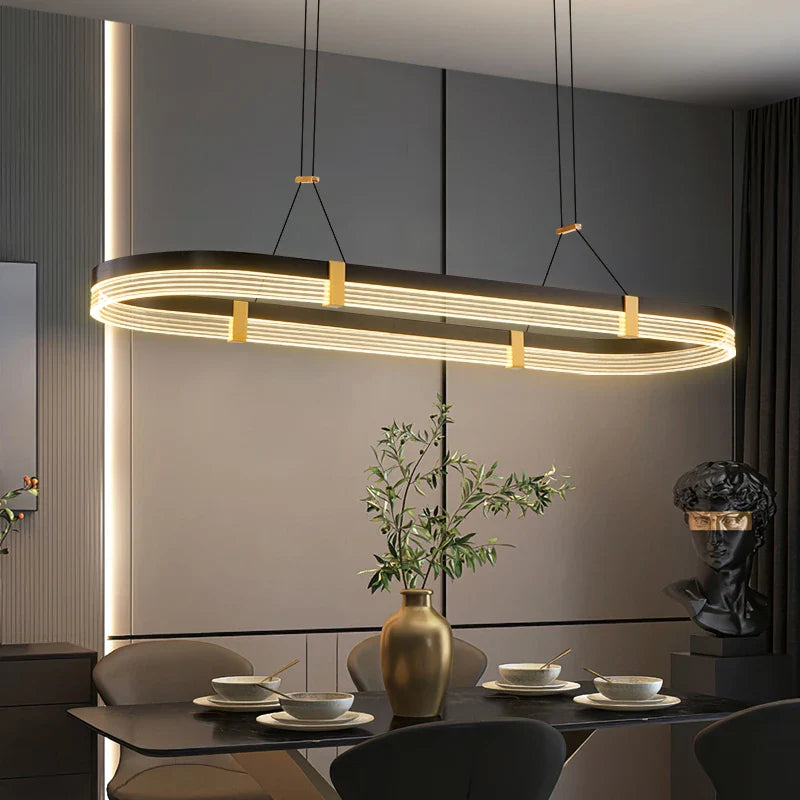 Afralia™ LED Ceiling Pendant Lights Modern Minimalist Chandelier for Living Room Dining Table Decor