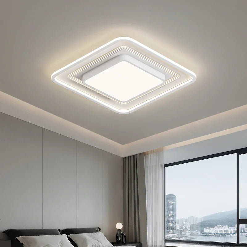 Afralia™ LED Ceiling Light with Remote Dimming for Modern Nordic Home Decor