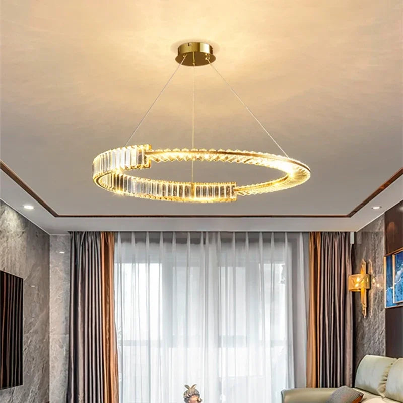 Afralia™ Crystal LED Chandelier 2025: Elegant Ceiling Light for Home, Hotel & Kitchen