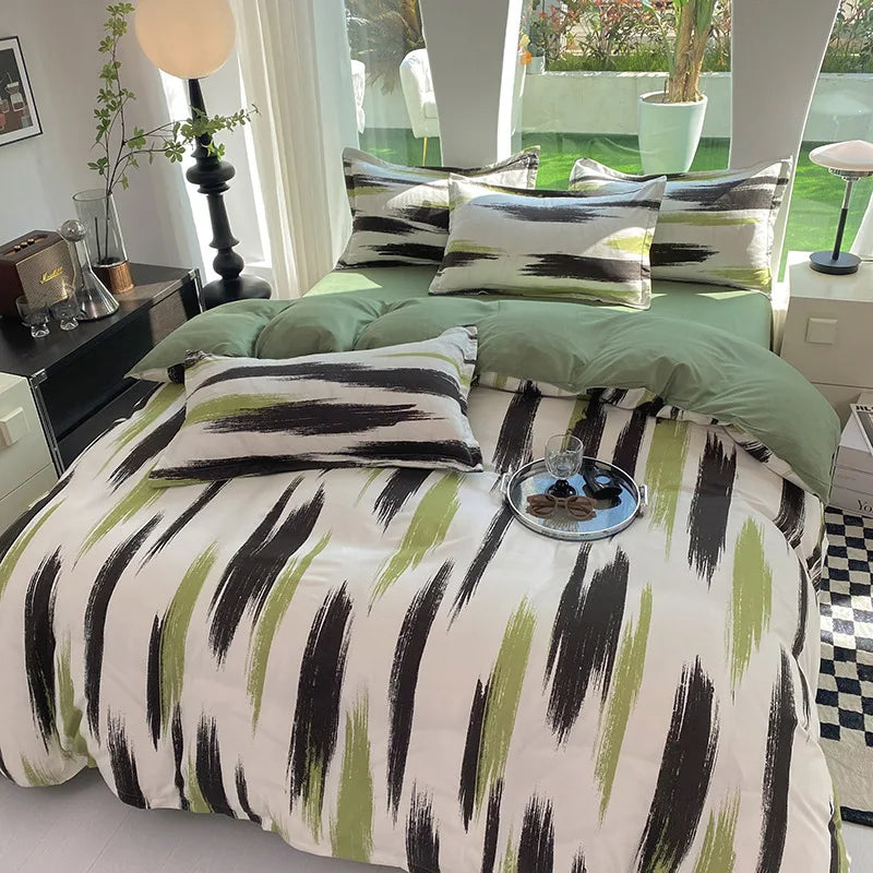 Afralia™ Nordic Mix Color Bedding Sets - Soft, Non-Fading Duvet Cover Set for Adults