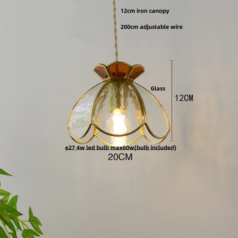 Afralia™ Clear Glass LED Pendant Lights for Modern Home Decor and Restaurant, 200cm Wire