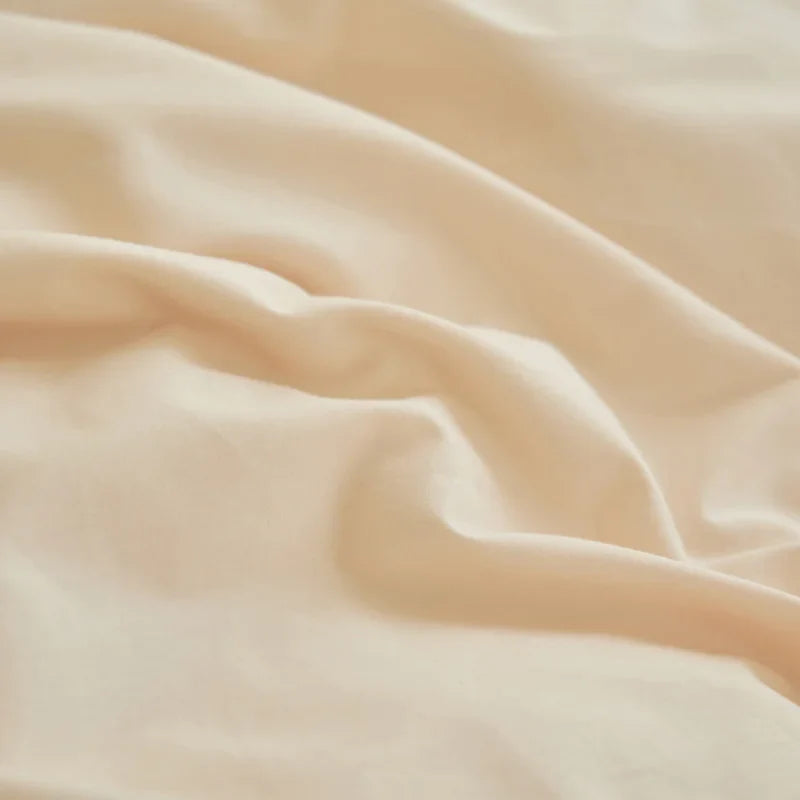 Afralia™ Korean Lace Ruffles Queen Size Duvet Cover with Bow Detail - Romantic French Design