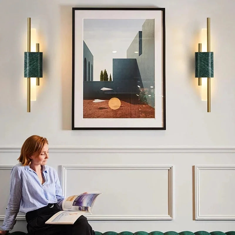 Afralia™ Modern LED Wall Sconces Light Minimalist Indoor Nordic Bedroom Decor