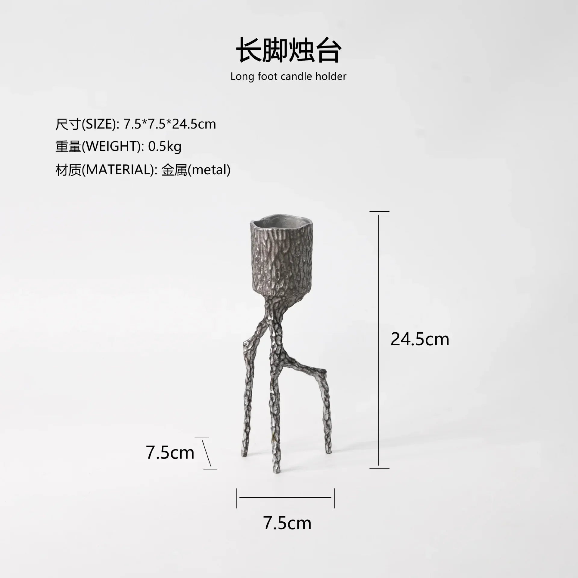 Afralia™ Triangular Zinc Alloy Candlestick Holder Wedding Centerpieces Home Decoration