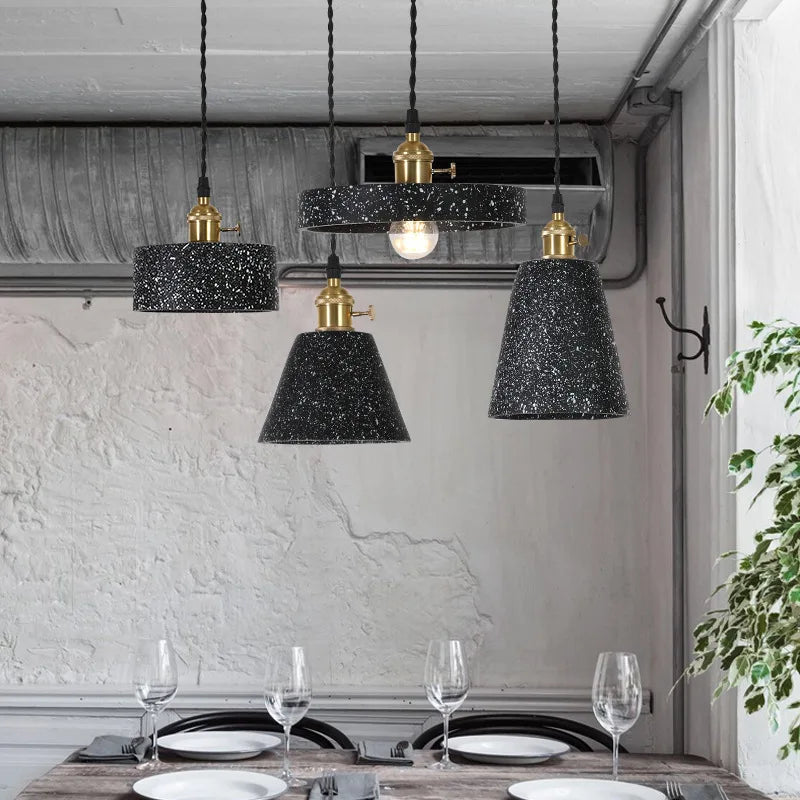 Afralia™ Nordic Terrazzo Pendant Lights - Minimalist Modern Indoor Decor Lighting