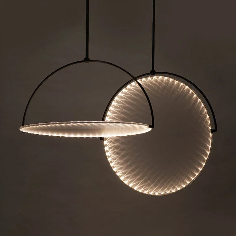 Afralia™ Italian Style LED Pendant Light for Modern Living Room, Restaurant, and Bar Counter