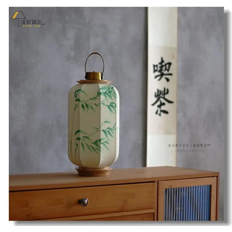 Afralia™ Chinese Fabric Desk Lamp: Antique Handheld Palace Lantern, Ancient Style Atmosphere Light