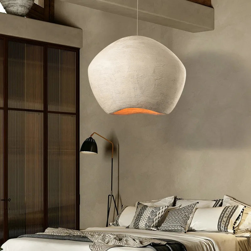 Afralia™ Nordic Wabi-Sabi Chandelier Pendant Light for Minimalist Decor