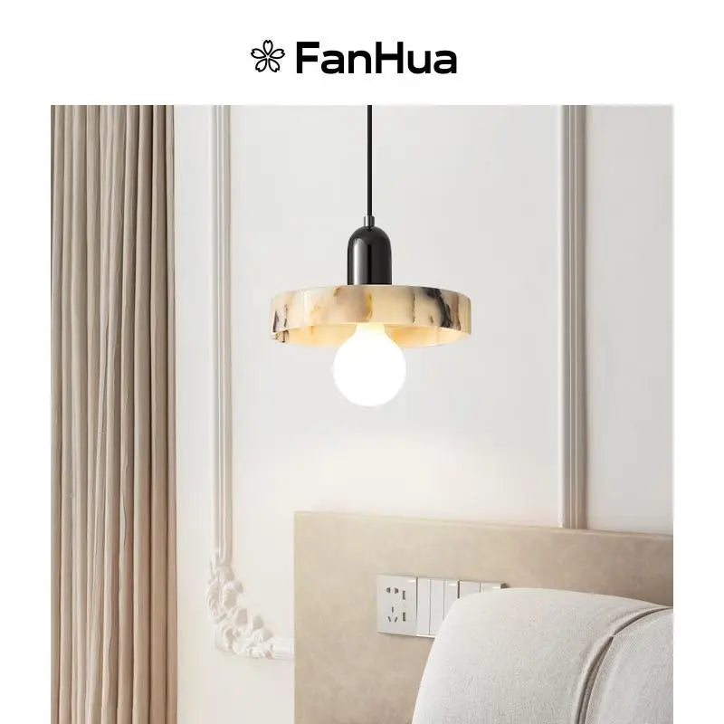 Afralia™ LED Pendant Lights Bulgari Stone Adjustable Steel Hang Lamp Lighting