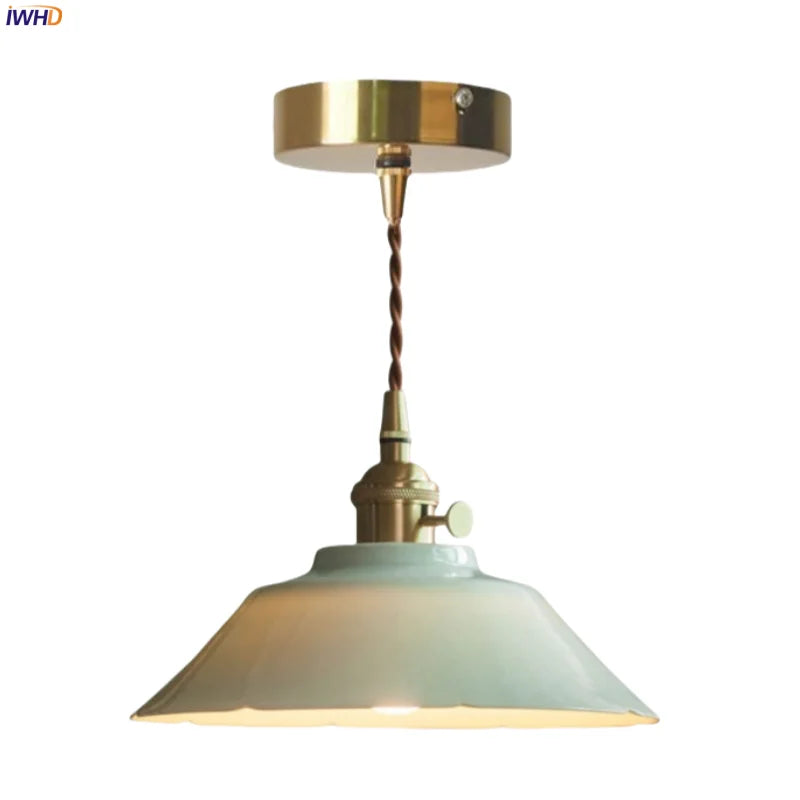 Afralia™ Ceramic LED Hanging Lamp for Home Decor and Lighting