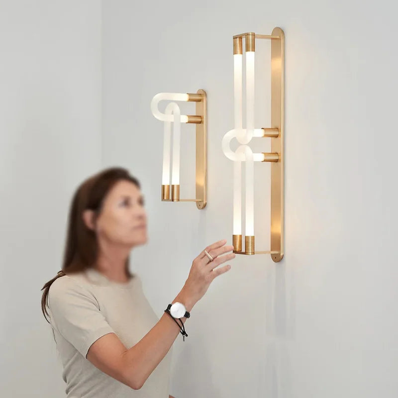 Loopi Wall Lamp: Italian Style Up Down Light, Dining Room & Bedroom Decor, Afralia™ Brand