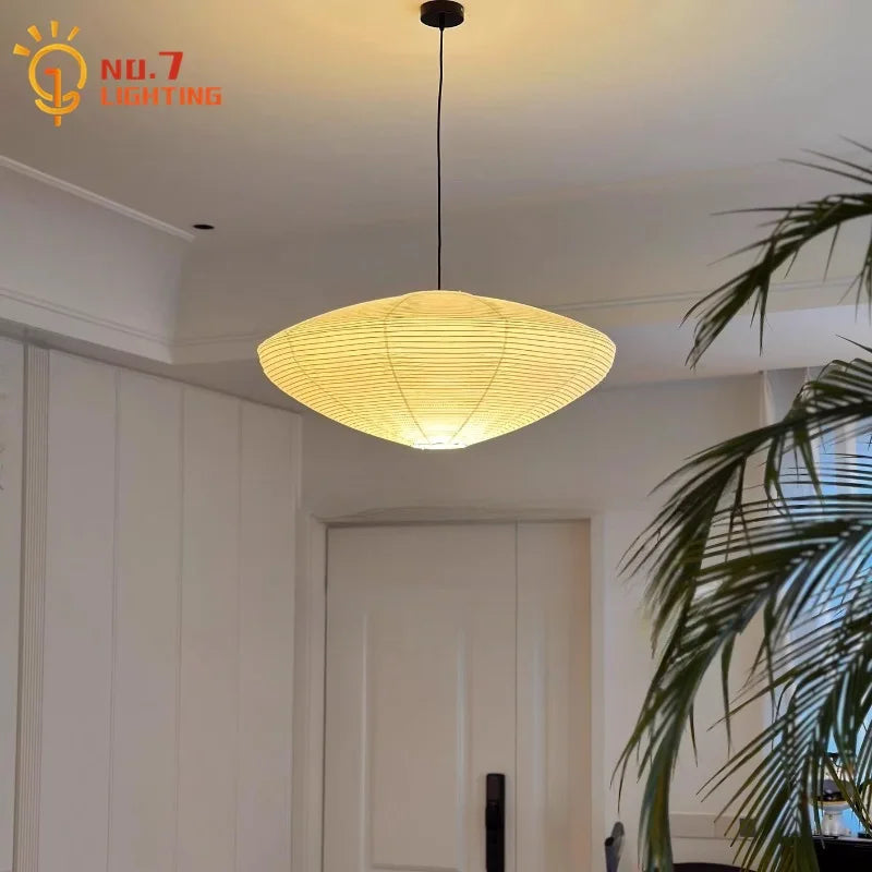 Afralia™ Noguchi Yong LED Pendant Lights | Rice Paper Hanging Lamp for Home & Hospitality