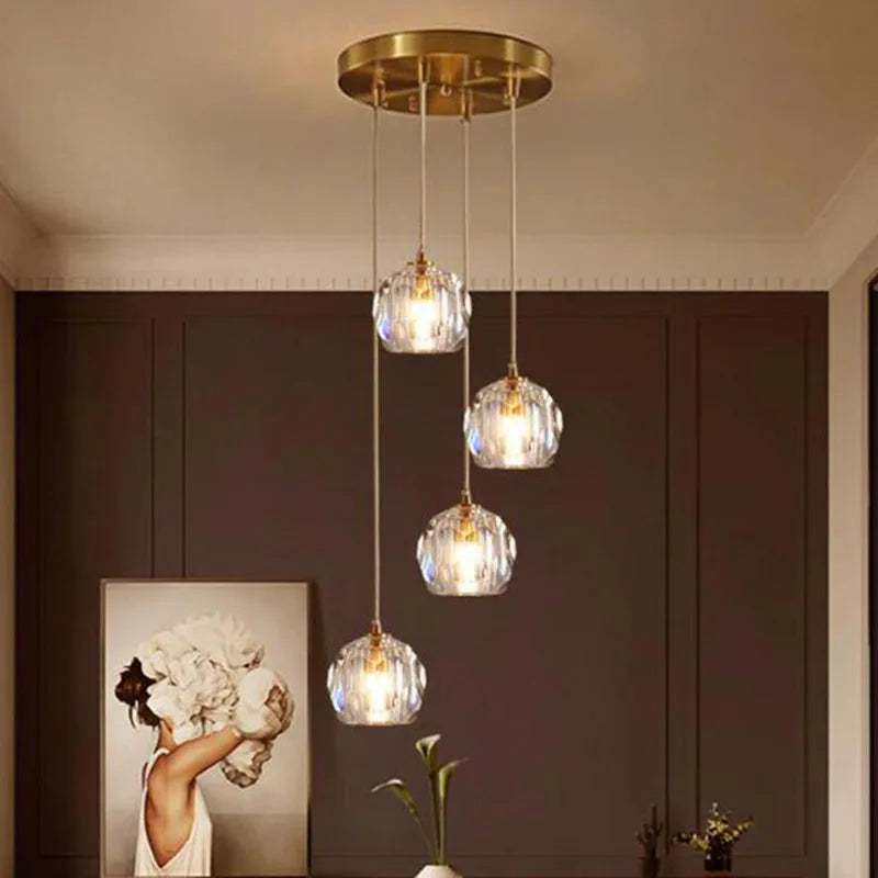 Afralia™ Nordic Spiral Chandelier Light for Dining Room with Modern Design