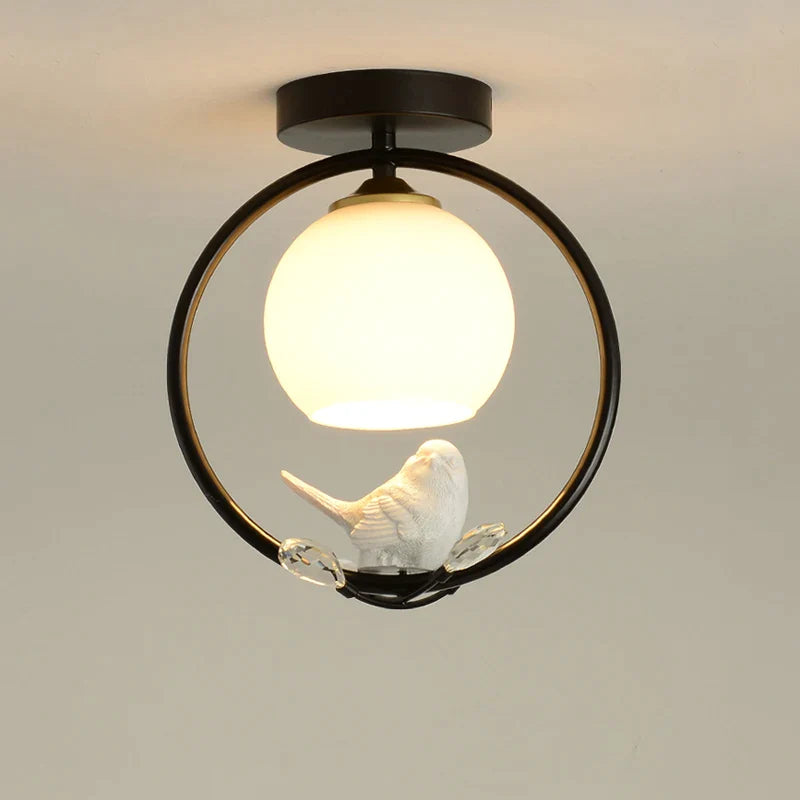 Afralia™ Bird Ceiling Light Fixture for Corridor Entrance, Cloakroom, Bar, Balcony