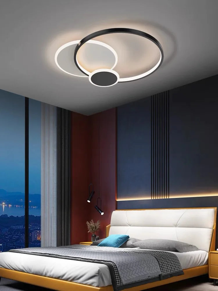 Afralia™ Modern LED Chandelier Ceiling Lights for Living Dining Bedroom Hall Indoor Lighting