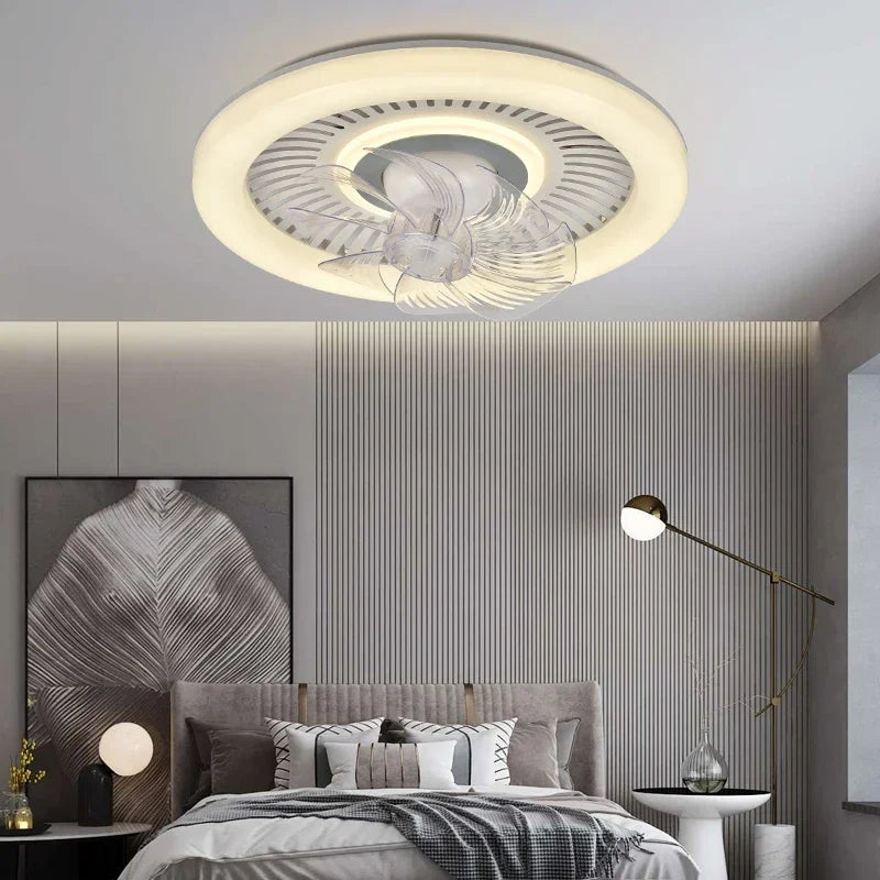 Afralia™ 360 Rotating Air Supply LED Ceiling Fan with Quiet DC Motor.