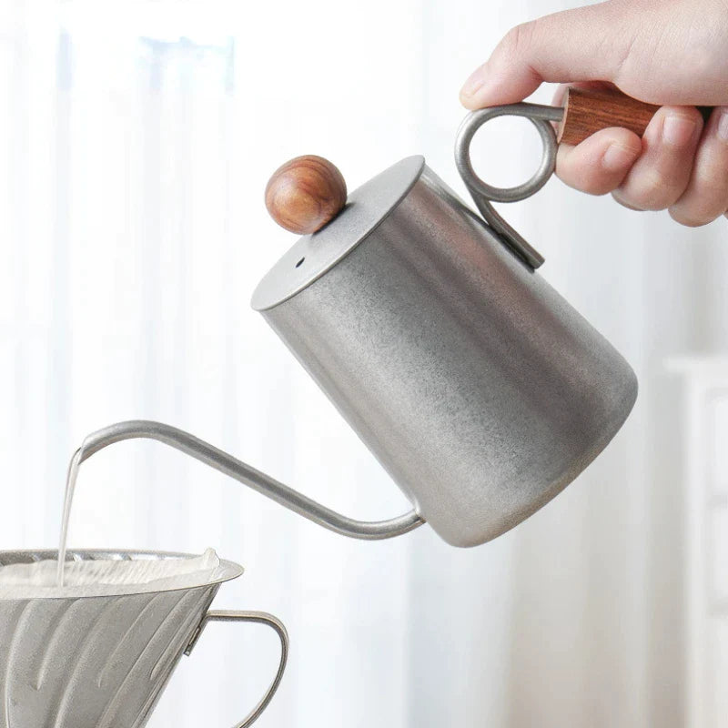 Afralia™ Stainless Steel Gooseneck Kettle Barista Tools Coffee Cafe Accessories Teapot Jug
