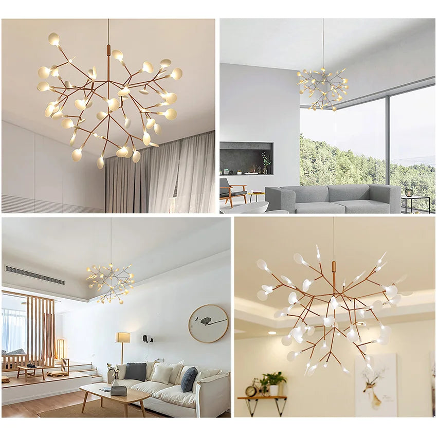 Afralia™ Luxe Chandelier: Modern Nordic Ceiling Light for Living & Dining Room