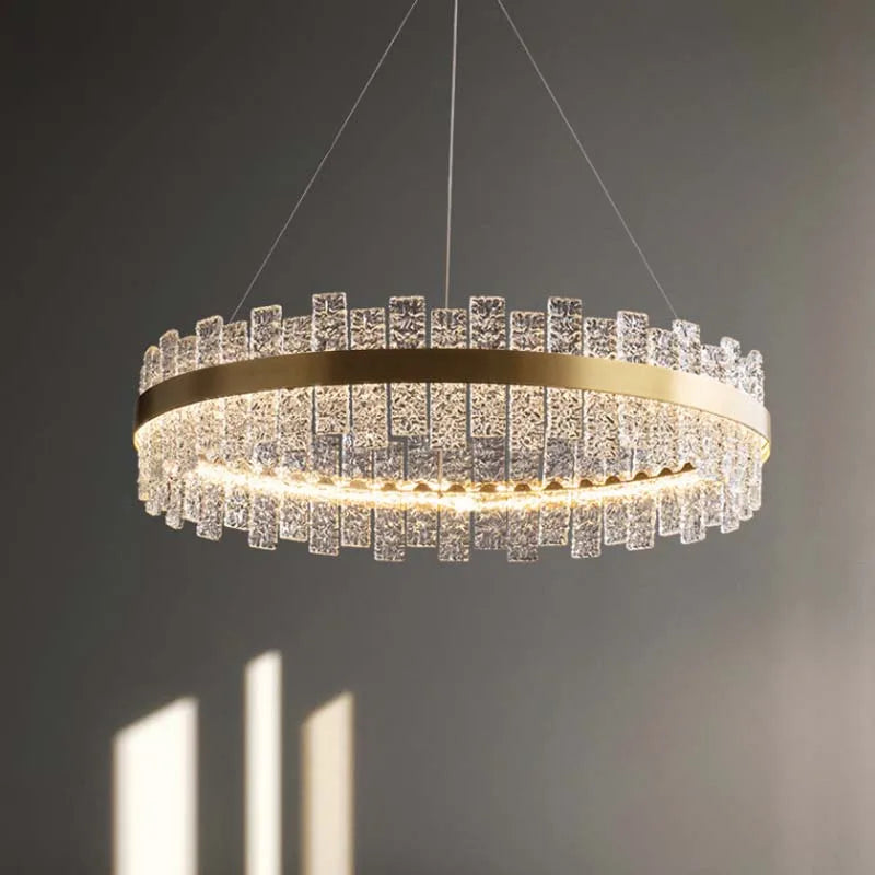 Afralia™ Modern Frosted Glass Stainless Steel Chandelier for Dining Room