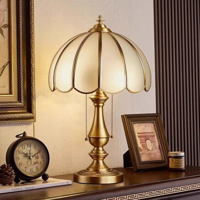 Afralia™ Vintage Crystal Glass Brass LED Art Deco Floor Lamp